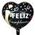 GLOBO FELIZ CUMPLEAÑOS 18'' (corazon champange)