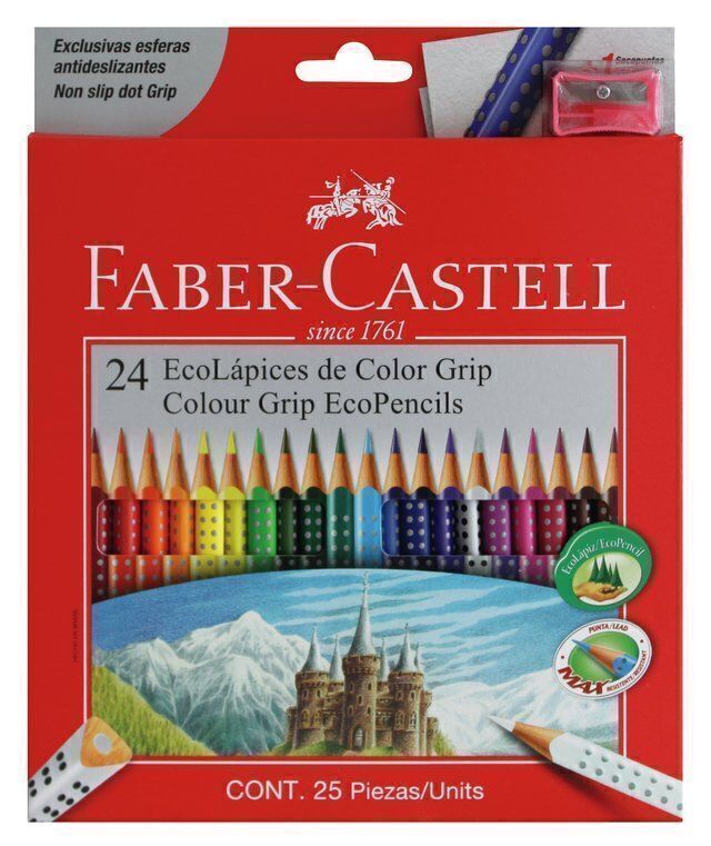 Lapices faber castell color grip x24 - Libreria Ardico