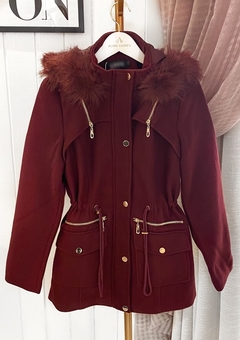 Parka lã  batida Marsala