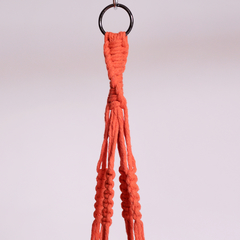 Suporte Macrame Lia Laranja com Metal - comprar online