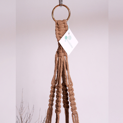 Suporte Macrame Lia Bege com Metal - comprar online