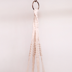 Suporte Macrame Lia Cru com Metal