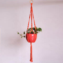 Suporte Macrame Lia Laranja