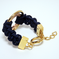 Pulseira Verena Azul e Dourada - comprar online