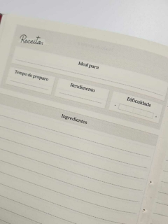 Caderno de Receitas - comprar online