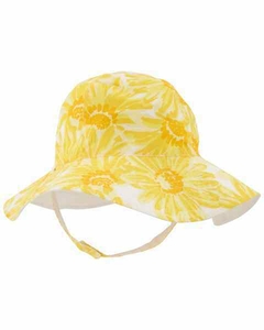 GORRO SOMBRERO CARTERS PARA EL SOL CON FILTRO UV TALLE 12-24 MESES REVERSIBLE