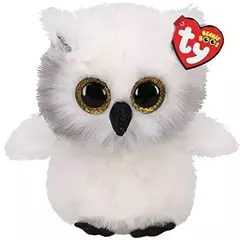 Mascota de peluche Beanie Boos Ty 23 cm LECHUZA BUHO AUSTIN