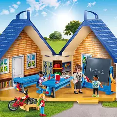 Playmobil City Life 5662 - Escuela Portatil con Maestra y 3 alumnos en internet