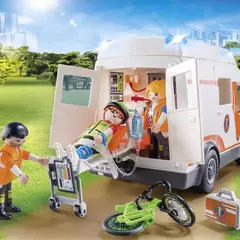 PLAYMOBIL CITY LIFE 70049 Ambulancia de Rescate con Luces - 60 piezas - tienda online