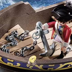 PLAYMOBIL PIRATES 70412 Barco Carabela de los Soldados de Capa Roja - 87 piezas - comprar online