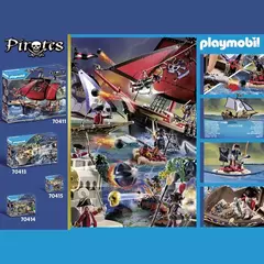 PLAYMOBIL PIRATES 70412 Barco Carabela de los Soldados de Capa Roja - 87 piezas en internet