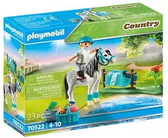 PLAYMOBIL COUNTRY 70522 - Linea Ponis coleccionables - Poni clásico con figura de niña