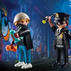 Playmobil 70822 Duo Pack Policia y Vandalo - comprar online