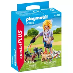 Playmobil Special Plus 70883 Paseadora de Perros con 4 perros - Special Plus