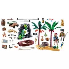 PLAYMOBIL PIRATES 70962 Isla del Tesoro Pirata con esqueleto - comprar online