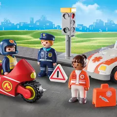 Playmobil LINEA 1.2.3 71156 Heroes del día a dia - Policías, Bomberos y Médicos en internet