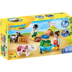 Playmobil LINEA 1.2.3 Diversión en la Granja de animales 71158