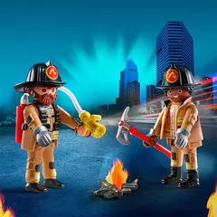 Playmobil 71207 Duo Pack Bomberos - comprar online