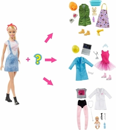 Muñeca Barbie con 2 looks profesionales sorpresa con 8 sorpresas. Muñeca y accesorios Barbie Surprise Professions - comprar online