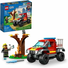 Lego® City - Camión De Rescate 4x4 De Bomberos (60393) Cantidad De Piezas 97