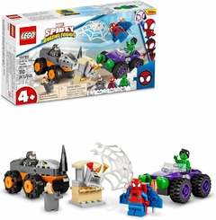 Lego 10782 Camiones De Combate De Hulk Y Rino Spidey - 110 piezas