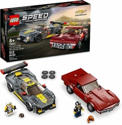 Lego Speed 76903 Champions- Chevrolet Corvette C8 R Y 1969 Chevrolet Corvette - Cantidad de piezas 512