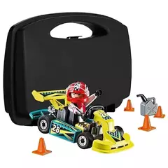 PLAY SET PLAYMOBIL 9322 Maletín Karting de Carreras - 29 piezas - comprar online