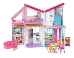 Barbie - Casa Malibu - Amueblada Y Accesorios - Mattel - Color Rosa - comprar online