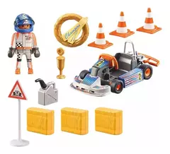 Playmobil Sports Action Set Auto Karting De Carreras 71187 - Pichoncitos