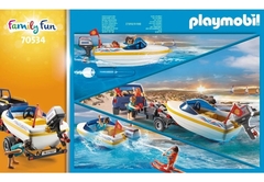 PLAYMOBIL FAMILY FUN 70534 Family Fun Camioneta Pick-up Con Lancha