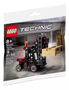 Bloque Lego Technic 30655 Autoelevador Con Palet 78pzas