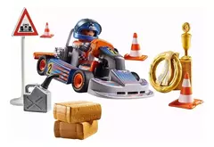 Playmobil Sports Action Set Auto Karting De Carreras 71187 en internet