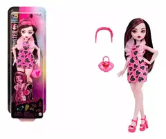 Monster High Muñeca Draculaura Articulada Con Accesorios