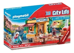 Playmobil 70336 City Life La Pizzeria Original con terraza con luces