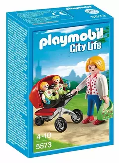 Playmobil Mama Con Carrito De Gemelos 5573 City Life