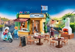 Playmobil 70336 City Life La Pizzeria Original con terraza con luces - Pichoncitos