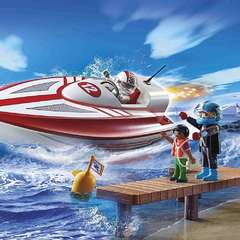 PLAYMOBIL SPORT AND ACTION Playmobil 70744 Sports & Action Lancha Con Motor Submarino - comprar online