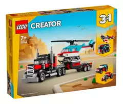 Lego Creator - Camión Plataforma Con Helicóptero (31146) Cantidad de piezas 270 - comprar online