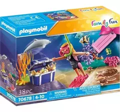 PLAYMOBIL FAMILY FUN 70678 Buceadora De Tesoros Animales Marinos