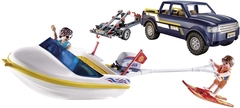 PLAYMOBIL FAMILY FUN 70534 Family Fun Camioneta Pick-up Con Lancha - comprar online