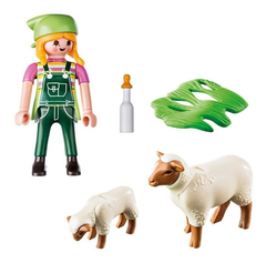 Playmobil Special Plus 9356 Granjera Con Ovejas - comprar online