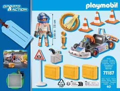 Playmobil Sports Action Set Auto Karting De Carreras 71187 - comprar online