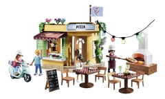 Playmobil 70336 City Life La Pizzeria Original con terraza con luces - comprar online