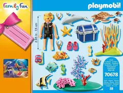 PLAYMOBIL FAMILY FUN 70678 Buceadora De Tesoros Animales Marinos - comprar online