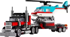 Lego Creator - Camión Plataforma Con Helicóptero (31146) Cantidad de piezas 270 - Pichoncitos