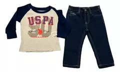 Conjunto Polo Assn Importado 12 Meses Remera Y Jean