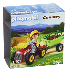 PLAYMOBIL COUNTRY Playmobil Huevos Sorpresa Niño En Tractor 4943