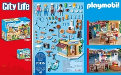 Playmobil 70336 City Life La Pizzeria Original con terraza con luces