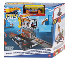 PISTA HOT WHEELS CITY DOWTOWN REPAIR STATION - TALLER DE REPARACIONES EN EL CENTRO