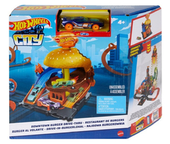 PISTA HOT WHEELS CITY TIENDA DE HAMBURGUESAS